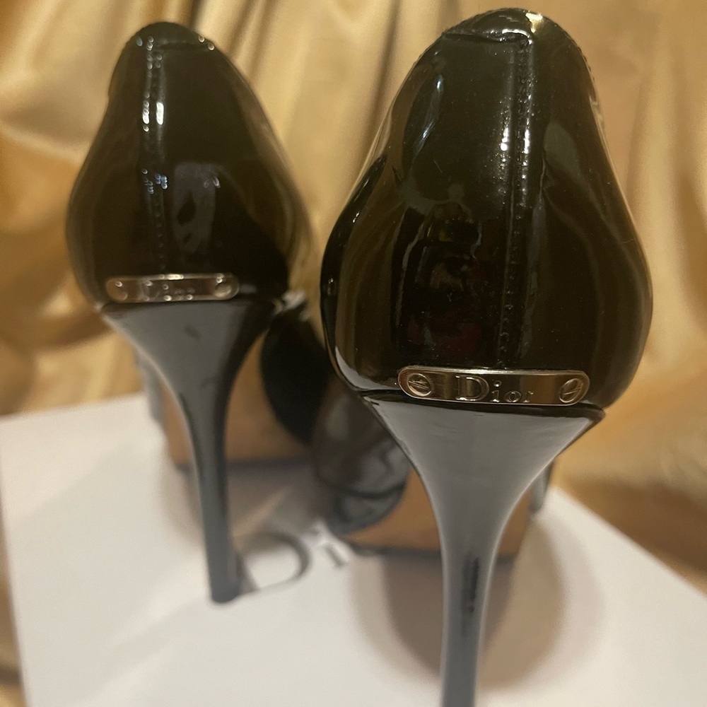 Dior Patent Open Toe Stilettos. Authentic. Euc - image 5